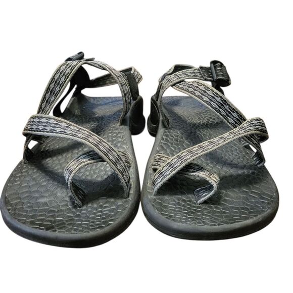 Chaco Men's Sandals Gray Adjustable Ankle Strap Size 13 - Picture 7 of 11
